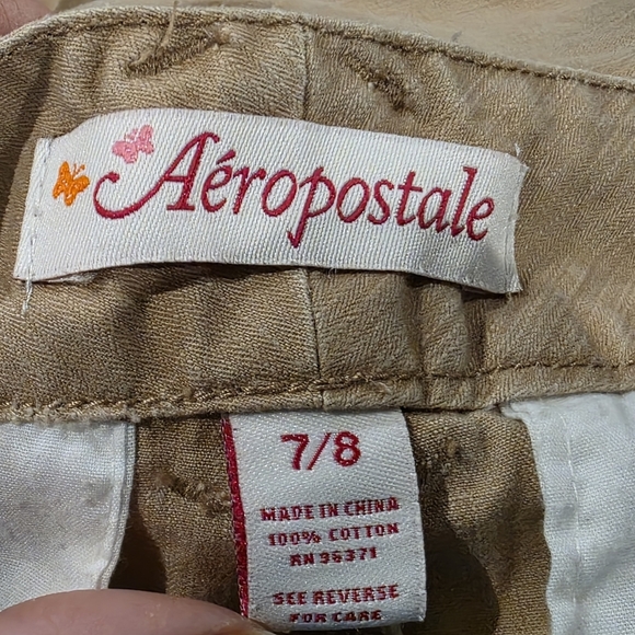 Aeropostale Khaki bermuda shorts Size 7/8 - Picture 4 of 4